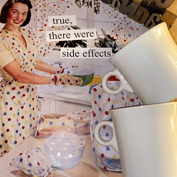 ☕️HOMER LAUGHLIN CHINA CO. ‘Fiesta’ Java Mugs in White - Picture 6 of 8